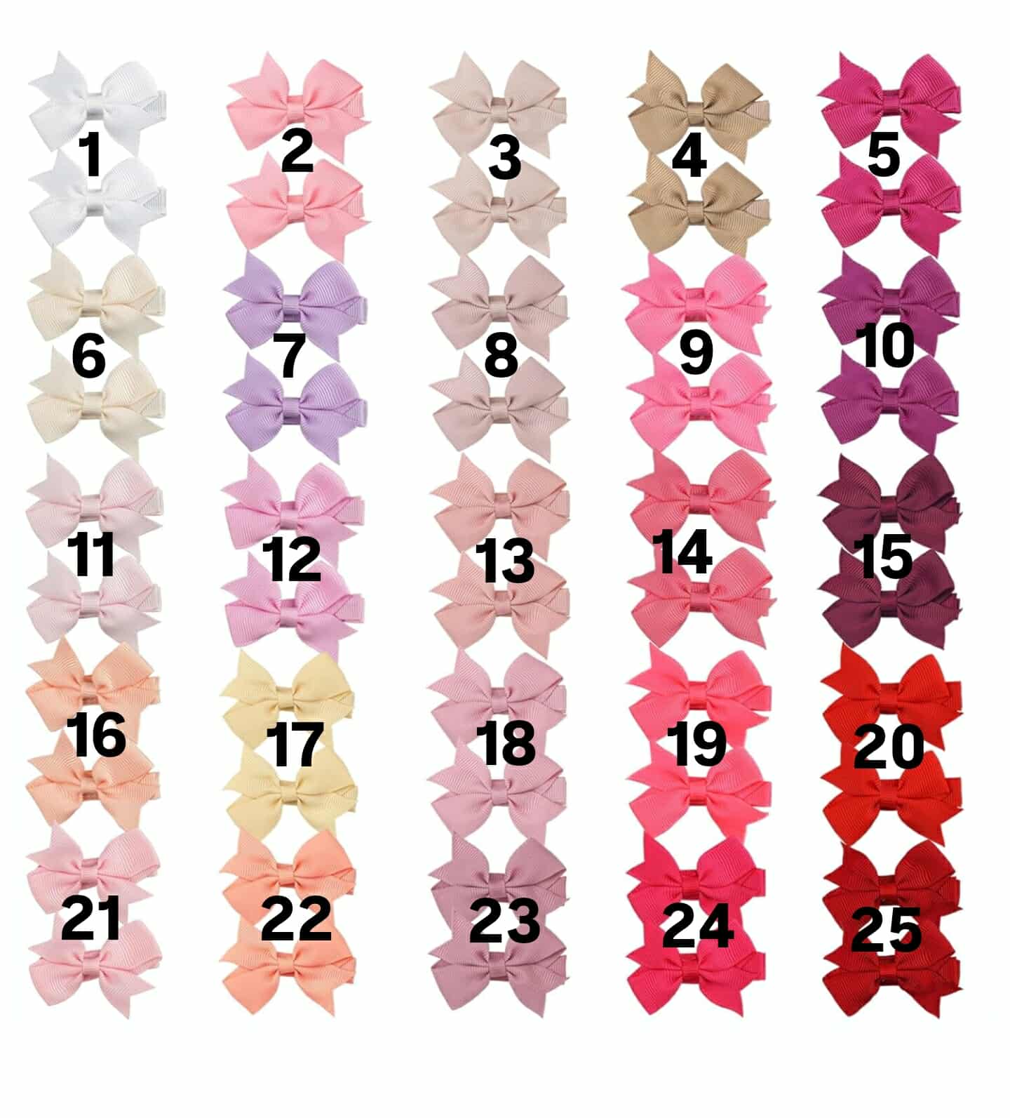 Small Hair Bows 2"  {The Kai Bow} Pigtail Set